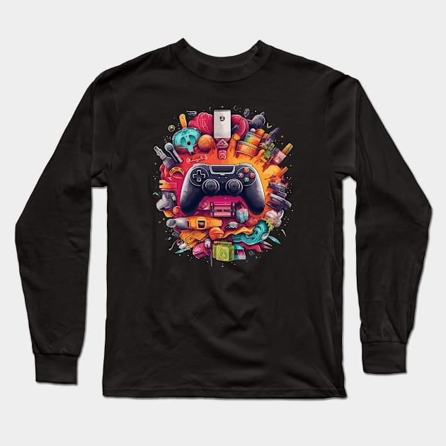 Gamer Long Sleeve T-Shirt by MBNEWS